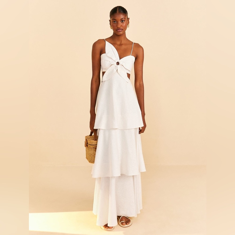 Farm Rio Flower Tiered Dress